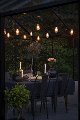 Konstsmide Festoon Light Set 10 Replaceable LED