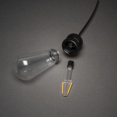 Konstsmide Festoon Light Set 10 Replaceable LED