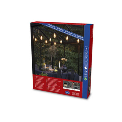 Konstsmide Festoon Light Set 10 Replaceable LED