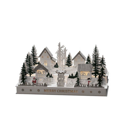 LED KERSTBOMEN OP HOUTEN VOET - MET TIMER - 15 LED - Glow Specialist