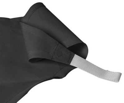 Kookaburra 2m Triangle Water Resistant Charcoal Garden Patio Sun Shade Sail Canopy 96.5% UV Block with Free Rope
