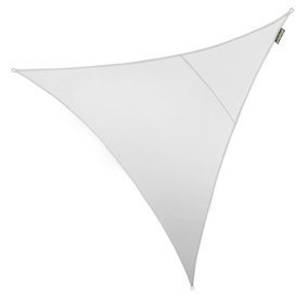 Kookaburra 2m Triangle Waterproof Polar white Garden Patio Sun Shade Sail Canopy 98% UV Block with Free Rope