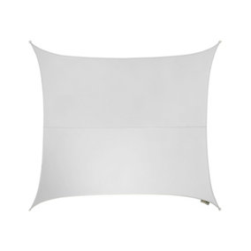 Kookaburra 3.6m Square Waterproof Polar white Garden Patio Sun Shade Sail Canopy 98% UV Block with Free Rope