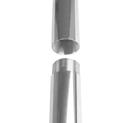 Kookaburra 3m Silver Stainless Steel Tall Round Shade Sail Garden Patio Fixing Pole 3 Sections with Eyebolts
