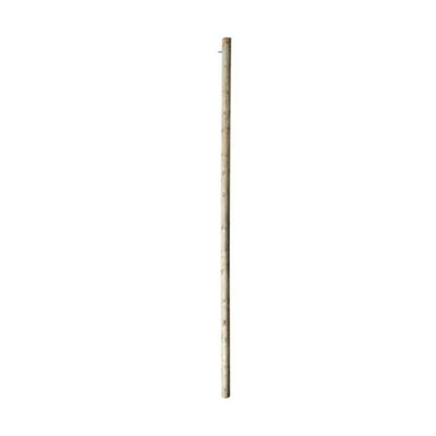 Kookaburra 3m Wooden Tall Round Shade Sail Garden Patio Fixing Pole with Eyebolt Screw - 12cm - 3