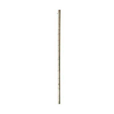 Kookaburra 3m Wooden Tall Round Shade Sail Garden Patio Fixing Pole with Eyebolt Screw - 12cm