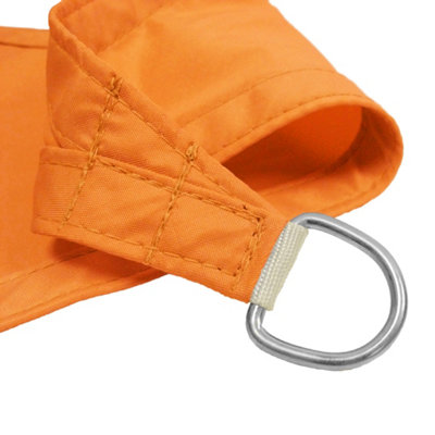Kookaburra 3m x 2m Rectangle Waterproof Orange Garden Patio Sun Shade Sail Canopy 98% UV Block with Free Rope - 3