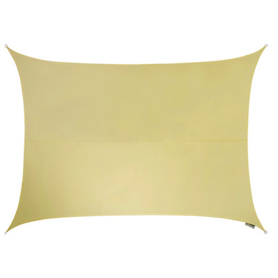 Kookaburra 3m x 2m Rectangle Waterproof Sand Garden Patio Sun Shade Sail Canopy 98% UV Block with Free Rope