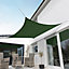 Kookaburra 5.4m Square Waterproof Green Garden Patio Sun Shade Sail Canopy 98% UV Block with Free Rope