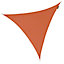 Kookaburra 5m Triangle Water Resistant Terracotta Garden Patio Sun Shade Sail Canopy 96.5% UV Block with Free Rope