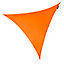 Kookaburra 5m Triangle Waterproof Orange Garden Patio Sun Shade Sail Canopy 98% UV Block with Free Rope