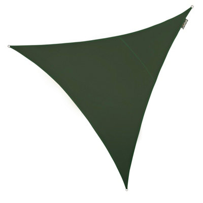 Kookaburra 5m Triangle Waterproof Sage Garden Patio Sun Shade Sail Canopy 98% UV Block with Free Rope