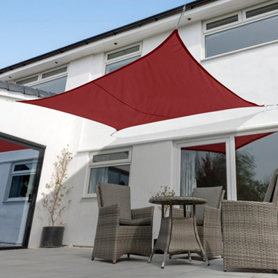 Kookaburra 5m x 4m Rectangle Waterproof Wine Garden Patio Sun Shade Sail Canopy 98% UV Block with Free Rope