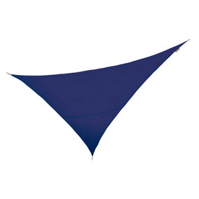 Kookaburra 6m x 4.2m Right Angle Triangle Water Resistant Blue Garden Patio Sun Shade Sail Canopy 96.5% UV Block with Free Rope