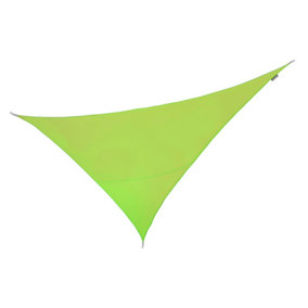 Kookaburra 6m x 4.2m Right Angle Triangle Water Resistant Lime Green Garden Patio Sun Shade Sail Canopy 96.5% UV Block with Rope