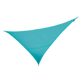 Kookaburra 6m x 4.2m Right Angle Triangle Waterproof Azure Garden Patio Sun Shade Sail Canopy 98% UV Block with Free Rope