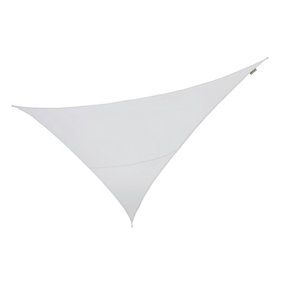 Kookaburra 6m x 4.2m Right Angle Triangle Waterproof Polar white Garden Patio Sun Shade Sail Canopy 98% UV Block with Free Rope