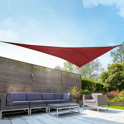 Kookaburra 6m x 4.2m Right Angle Triangle Waterproof Wine Garden Patio Sun Shade Sail Canopy 98% UV Block with Free Rope