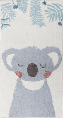 KOOKIE Kids Modern Multicolour/Grey Bedroom Area Rug 80 x 150 cm
