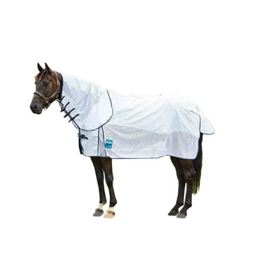 Kool Coat Airstream Horse Combo Turnout Rug White/Navy (5 6") DIY at B&Q