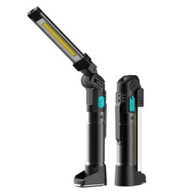 KOOLITE Rechargeable LED Work Light Battery Powered Inspection lamp rotating and foldable light COB 5 modes magnetic