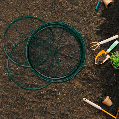 KOOLPUG Garden Series 3-in-1 Green Soil Sieve Garden Riddle with ...