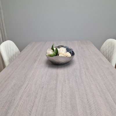 Kosy Koala Dining Table Set With 4 White Gem Pattern Chairs Dining Room ...