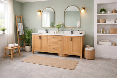 Kovac Grey Matt Porcelain Floor Tiles (70 Pack - 10 Box - 12.6m2 Coverage) - Bathroom - Inspired by Natural Stone Textures