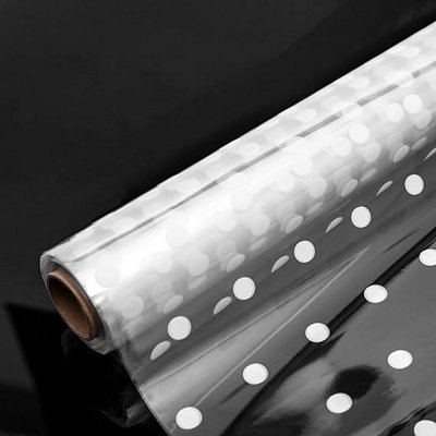 Kraft&Co Cellophane Wrap Roll Plastic Wrapping for Packing, Gift Hamper, Flower & Food Super Thin Durable Unfolded 25 Micron