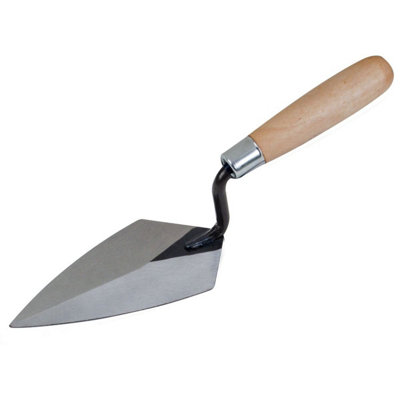 Kraft HiCraft Pointing Trowel with Wood Handle 5 1/2" HC422 DIY at B&Q