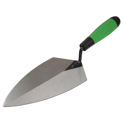 Kraft Hi-Craft Wide Pattern Brick Trowel with Soft Grip Handle 10" - HC149PF