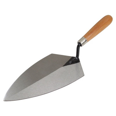 Kraft Hi-Craft Wide Pattern Brick Trowel with Wood Handle 10