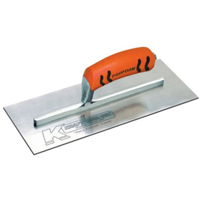 Kraft Stainless Steel Drywall Trowel with ProForm Handle 12" x 4.5" - DW521SSPF