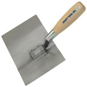 Kraft Stainless Steel Thin Coat Angle Trowel with Wood Handle - PL320