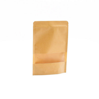Kraft Window Bags 16x24cm - Food & Gift Packaging with Gusset