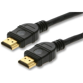 KRAMER Premium High Speed HDMI Lead Male to Male Gold Plated Connectors 0.9m Blk