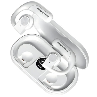 Krane & Bauer EDGE II Wireless Noise Cancelling Earbuds - All Day Comfort in White