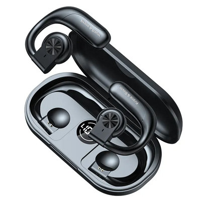 Krane & Bauer EDGE II Wireless Noise Cancelling Earbuds for All-Day Comfort in Black