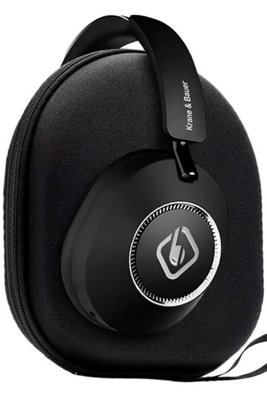 Krane & Bauer Wireless Bass Driver Headphones - Over-Ear Bluetooth with Noise Cancellation in Black