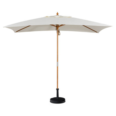 Kratos 3m x 2m Wooden Parasol in Beige
