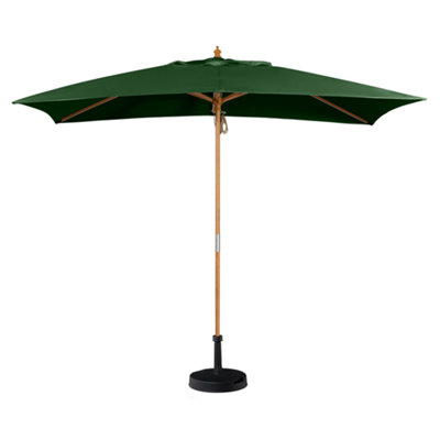 Kratos 3m x 2m Wooden Parasol in Green