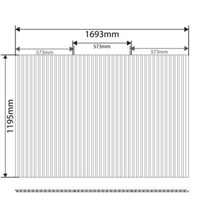 Kraus - Ash Brown - Acoustic Slat Wall Panel - (L) 120cm x (W