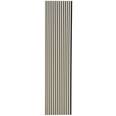 Kraus - Ash Brown - Easy-Fit Acoustic Slat Wall Panel - (L) 240cm x (W) 57.3cm - Pack of 3 Panels