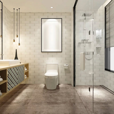 Kraus Birkett Natural Wood Effect Luxury Vinyl Click Tile, pack of 12 covers 2.2m² - Samples Available