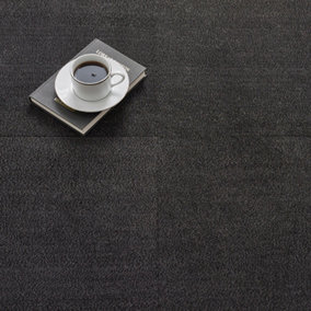 Kraus Premium Carpet Floor Tile - Charcoal Grey - 20 pieces - 50x50cm - 5m² Coverage