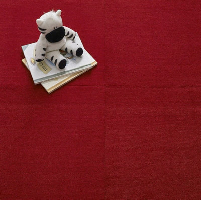 Kraus Premium Carpet Floor Tile - Red - 20 Tiles in a box - 50cm x 50cm - Total 5m² Coverage Price Comparisons | Compare The Build