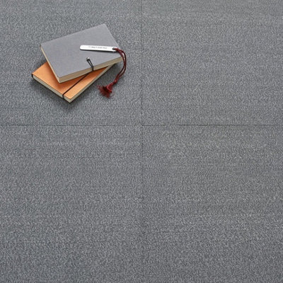 Kraus Premium Carpet Floor Tile - Silver Grey - 20 Tiles in a box - each tile 50cm x 50cm - Total 5m² Coverage