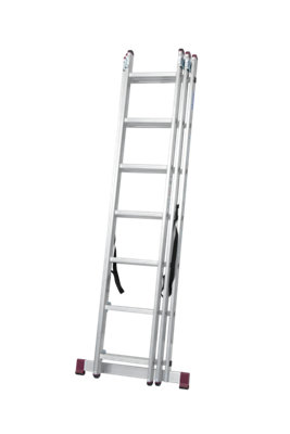 Krause 3 Section Combination Ladder With Stairway Function - 3x7 Rung (4.2m)