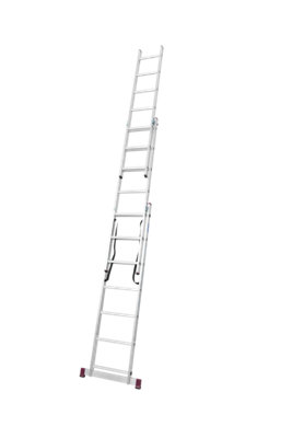 Krause 3 Section Combination Ladder With Stairway Function - 3x7 Rung (4.2m)