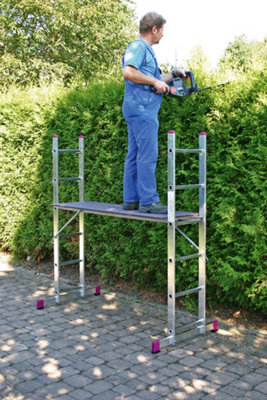 Krause 5 in 1 Aluminium Folding Combination Scaffold Ladder